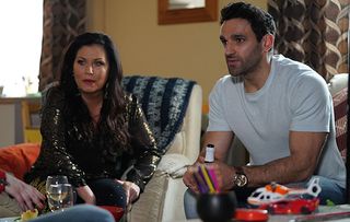 EastEnders Kush Kazemi and Kat Moon