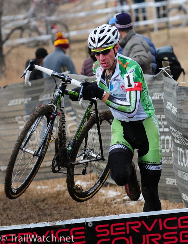 Jeremy Powers had the early lead, but faded to 7th