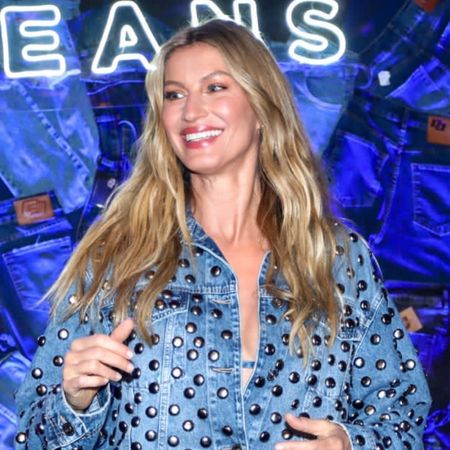 Gisele Bundchen at a denim party in Brazil