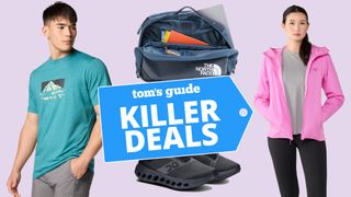 Collage of REI Labor Day apparel sales