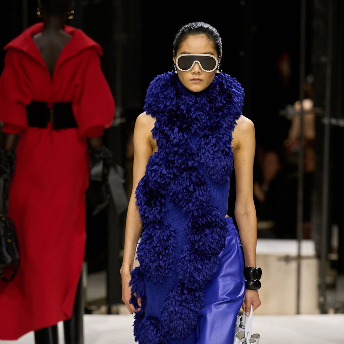 models on the runway for givenchy aw26 show during paris fashion week