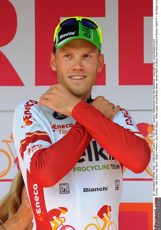 Lars Boom on the podium