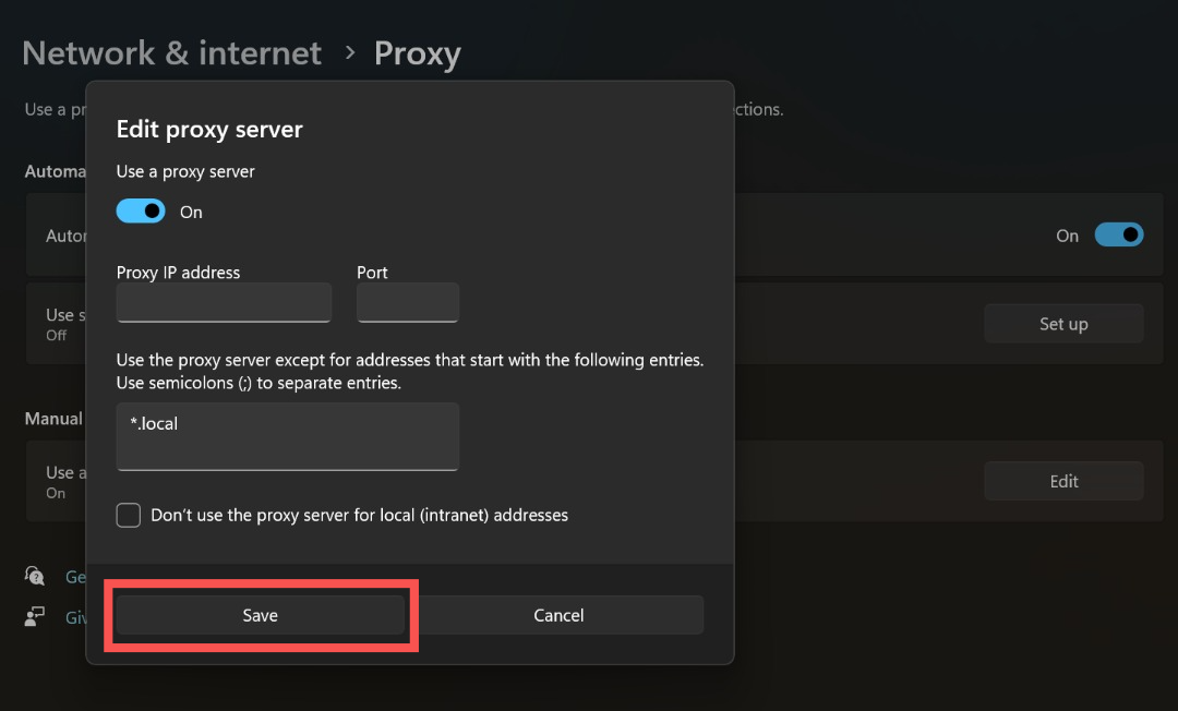 How to set up a proxy server