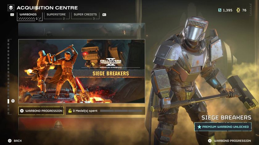 Helldivers 2 Siege Breakers warbond superstore menu