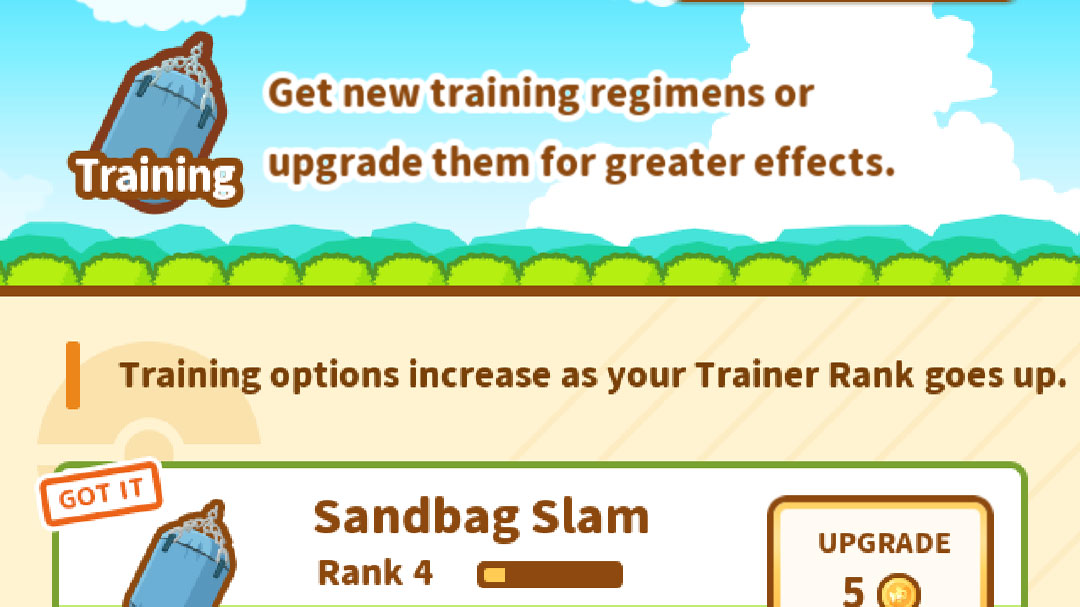 Upgrade training plans