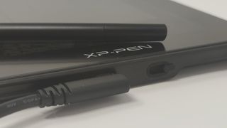 XP-Pen Artist 10 close up of the side ports