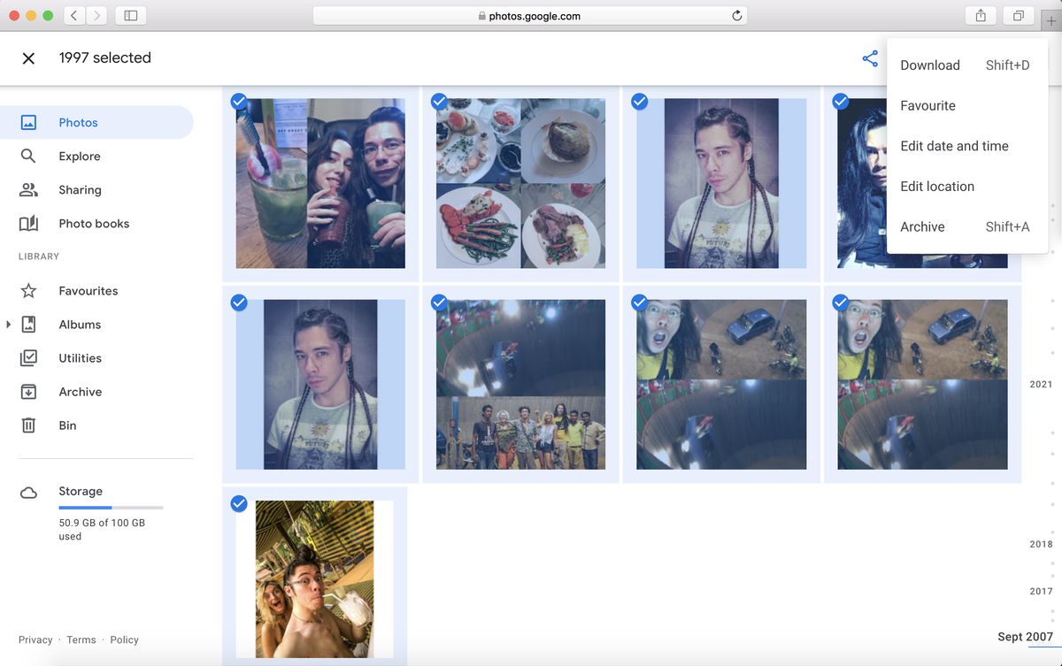 comment afficher toutes les photos dans google photos