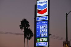 A Chevron gas station in California.