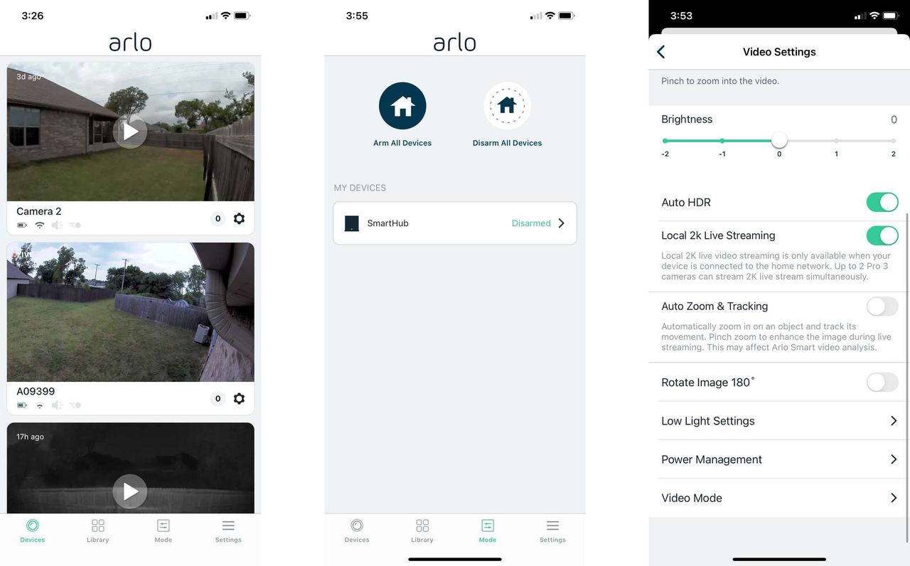 Arlo Pro 3 App