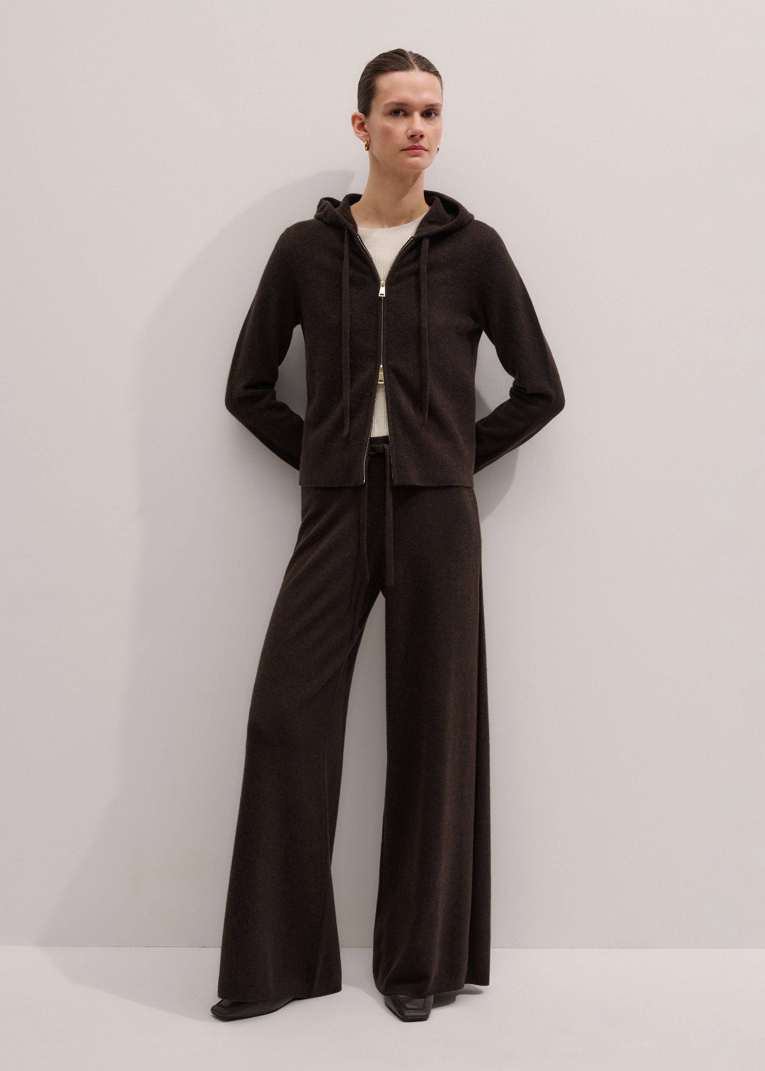 Wide-Leg Knit Trouser