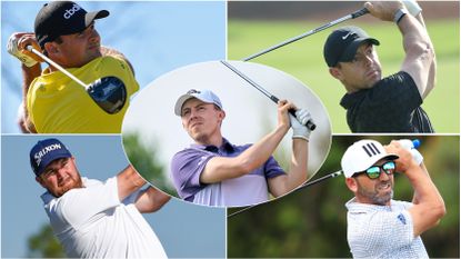 Montage picture featuring reed, mcilroy, fitzpatrick, lowry and garcia