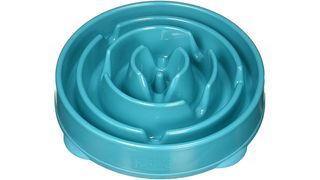 Maze-design dog food bowl