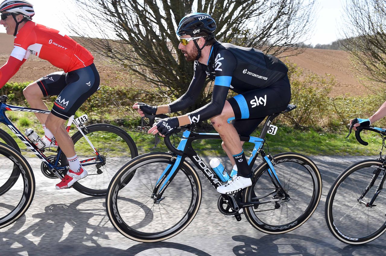 One final time for Bradley Wiggins in Team Sky colours