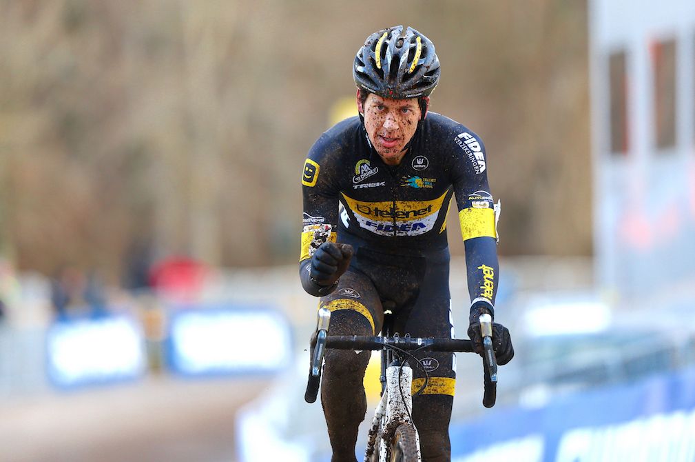Tom Meeusen en route to third place in Fiuggi