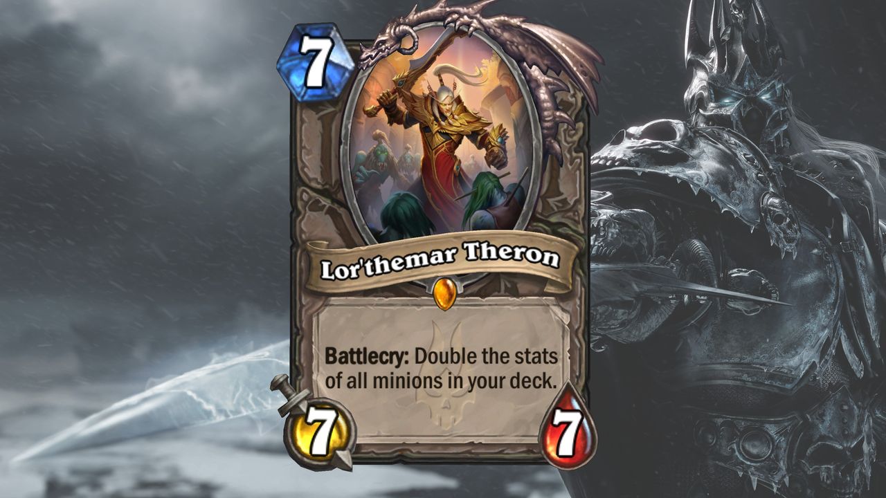 Cards and art from Hearthstone's March of the Lich King expansion.