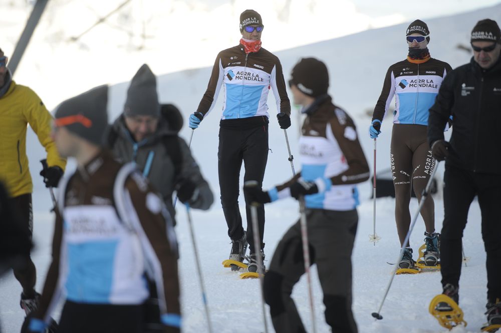 Those not skiing head out for a hike
