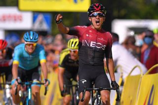 Richard Carapaz (Team Ineos) wins stage 3 of the 2020 Tour de Pologne. He’ll now ride the Tour de France, having originally been picked by Ineos to lead at the Giro d’Italia