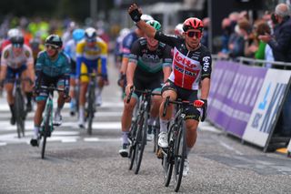 Caleb Ewan (Lotto-Soudal) wins a shortened version of Scheldeprijs in 2020 after a crash marred finale 