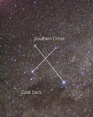 The Southern Cross is visible throughout the southern hemisphere.