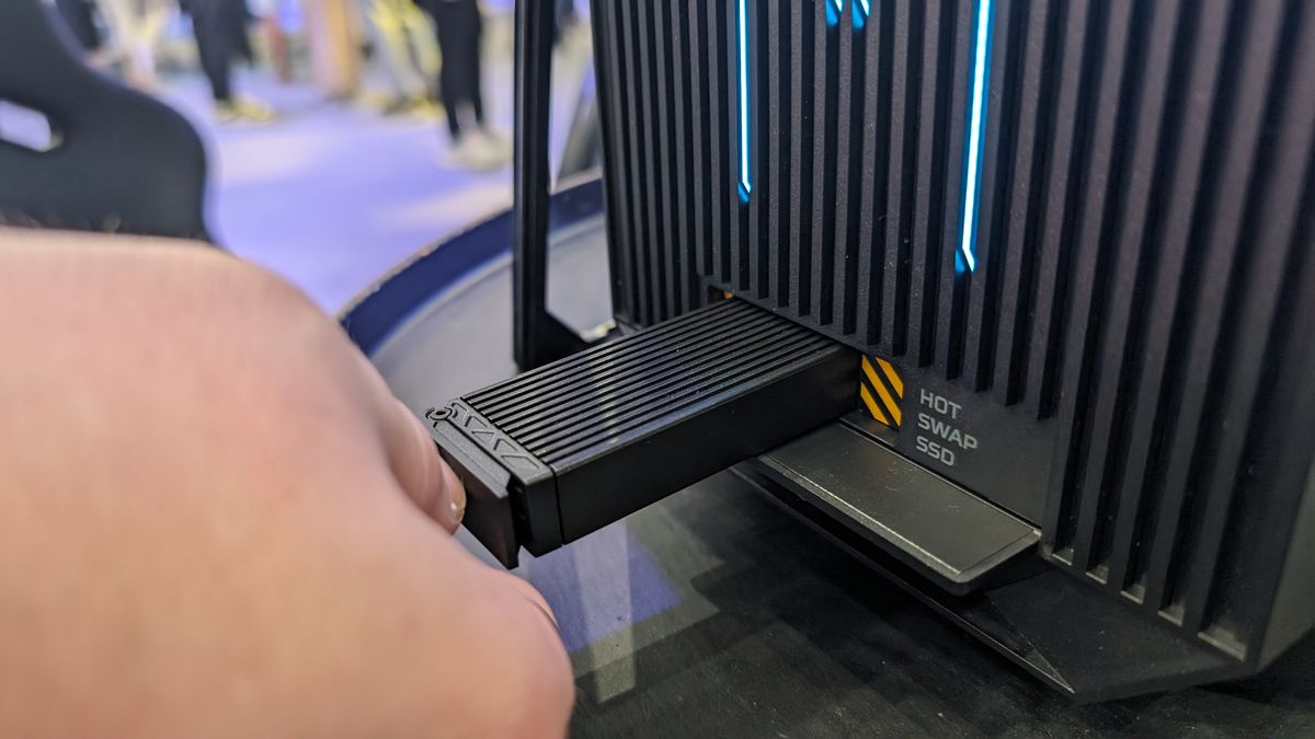 The Acer Orion X desktop gaming PC at Computex 2024.
