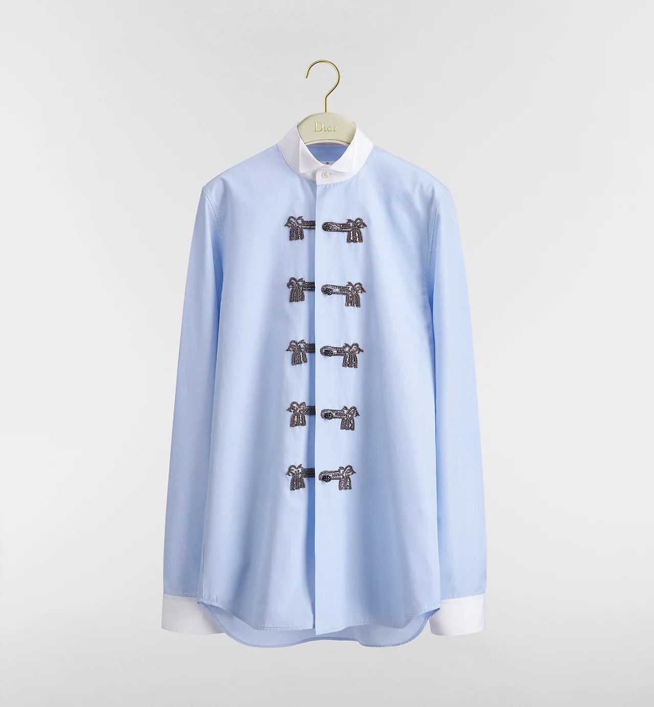 dior, Embroidered Blouse with Brandenburg Closure