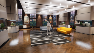 A virtual set generated via Emergent's Pulsar VS