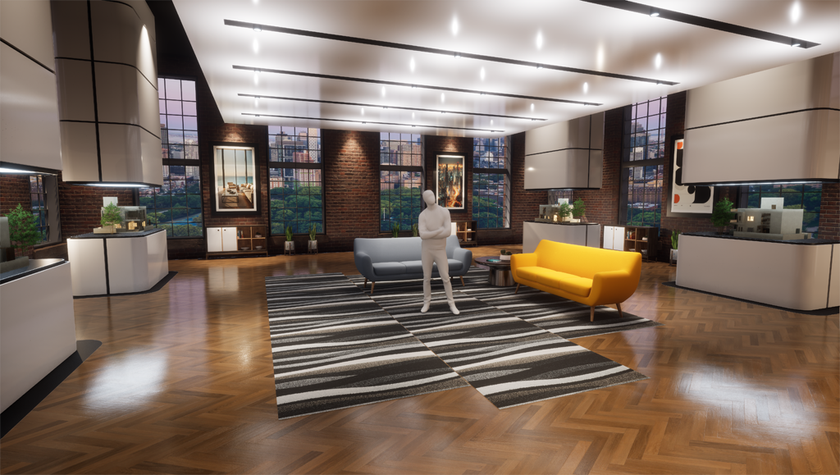 A virtual set generated via Emergent's Pulsar VS