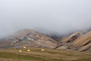 field camp on Ellesmere Island in the Arctic