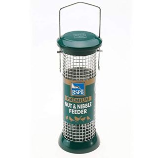 Rspb Premium Hanging Nut Feeder, Easy Clean, Aluminium, 9-Inch, Peanut. Supporting Rspb Charity. Wild Bird, for Use in Gardens & Outdoors Pouches