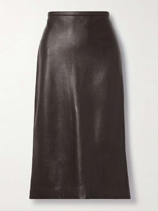 Leather Midi Skirt