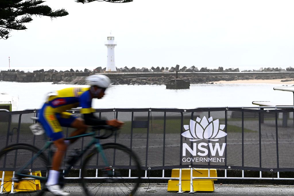 WOLLOGONG AUSTRALIA SEPTEMBER 23 Detail view during the 95th UCI Road World Championships 2022 Men Junior Road Race a 1356km race from Wollongong to Wollongong Wollongong2022 on September 23 2022 in Wollongong Australia Photo by Tim de WaeleGetty Images