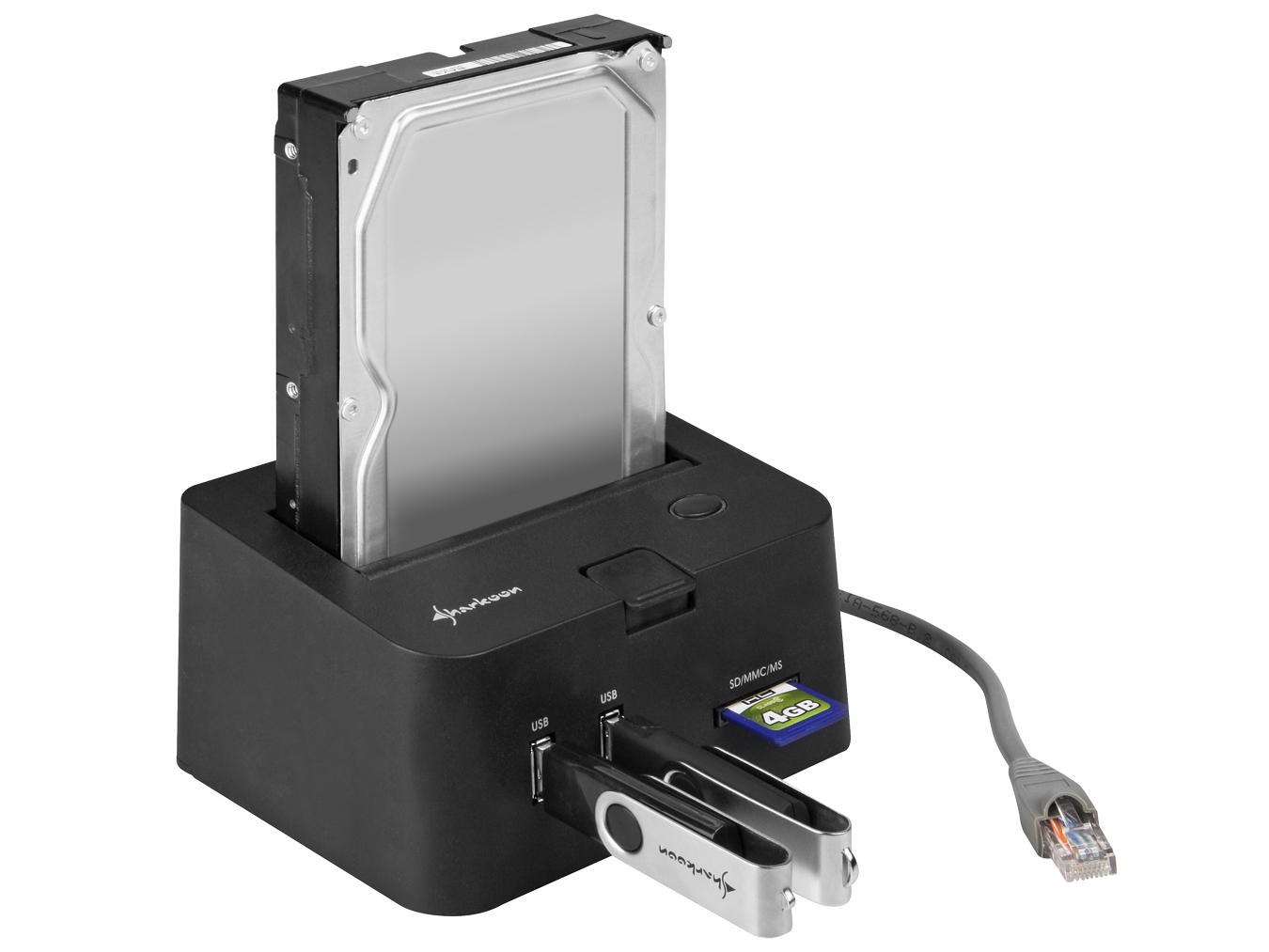 resultat hjælpe forhandler Sharkoon Dock Connects SATA HDDs via Gigabit Ethernet | Tom's Hardware