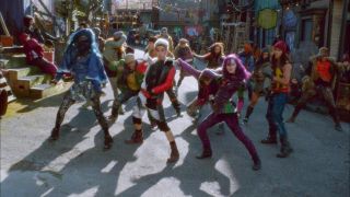 Dove Cameron, Booboo Stewart, Sofia Carson, and Cameron Boyce in Descendants