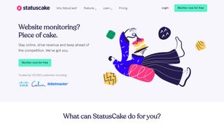 Website screenshot for StatusCake