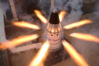 NASA and Northrop Grumman tested Orion's attitude-control motor on Feb. 25, 2020.