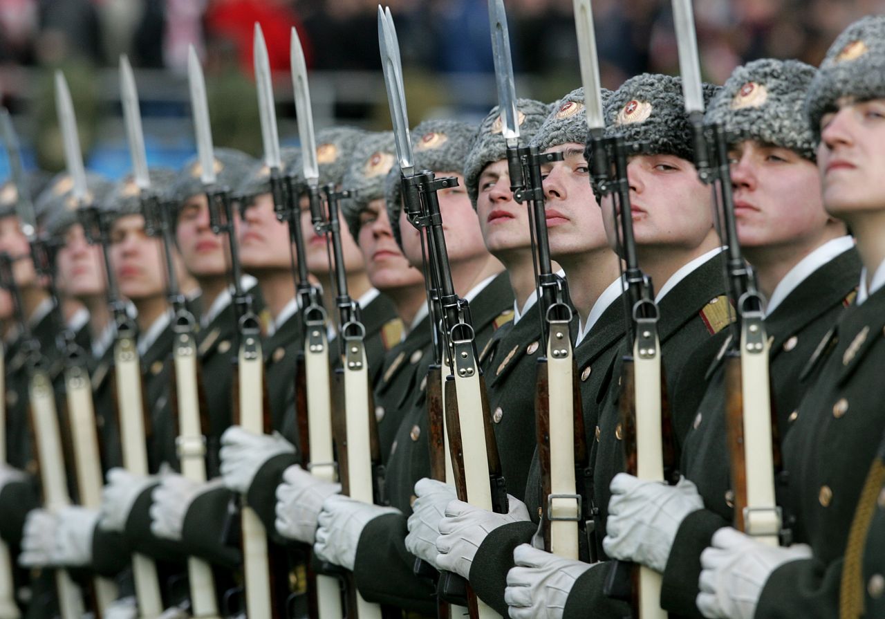 The Russian military is presenting itself as more advanced than it actually is. 