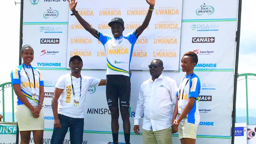 Valens Ndayisenga has many trips to the podium