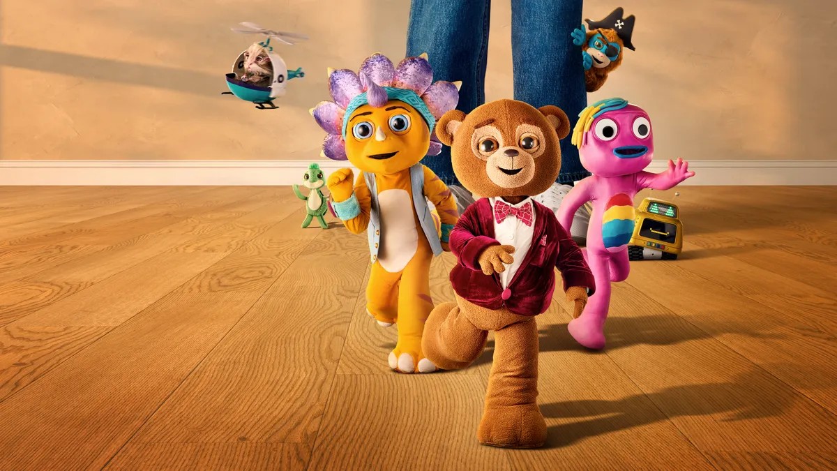 Colorful characters from Knee High Spies children's TV show