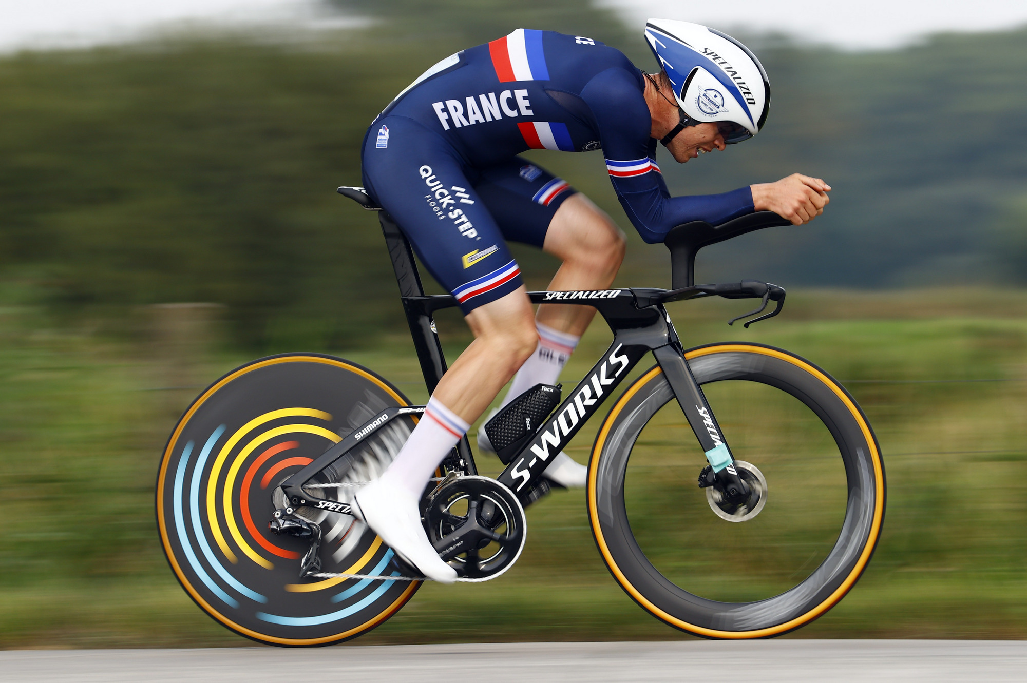 2021 UCI Road World Championships Flanders Men Elite Time Trial - Knokke - Heist Bruges 43,3 km - 19/09/2021 - Remi Cavagna (FRA - Deceuninck - Quick-Step) - photo Luca Bettini/BettiniPhoto©2021
