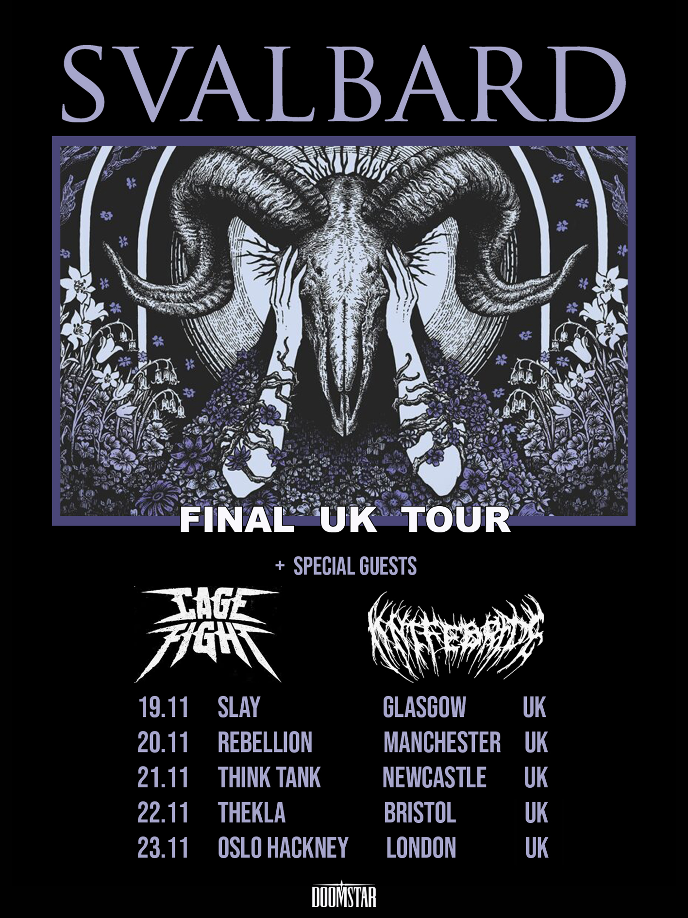 Svalbard 2025 UK tour poster
