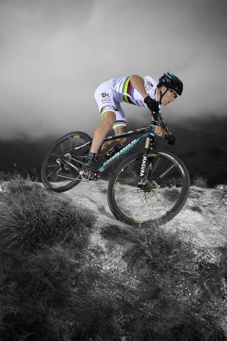 U23 world champion Gerhard Kerschbaumer (I.Idro Drain-Bianchi Mountain Bike Team)