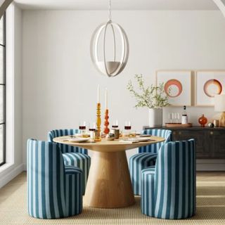 wayfair striped dining chair