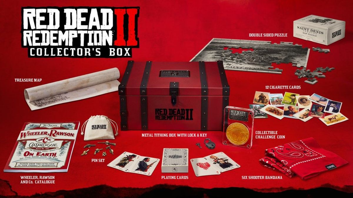 RED DEAD REDEMPTION II  ©2018 ROCKSTAR GAMES  4-piece Pin Set  ~ MOC 