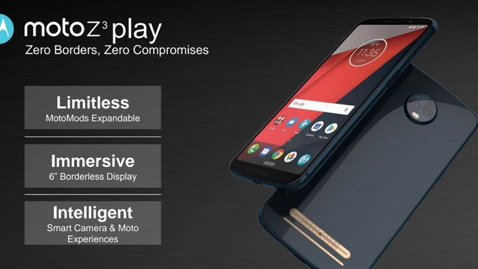 The Moto Z3 Play looks to have an edge-to-edge screen. Credit: DroidLife