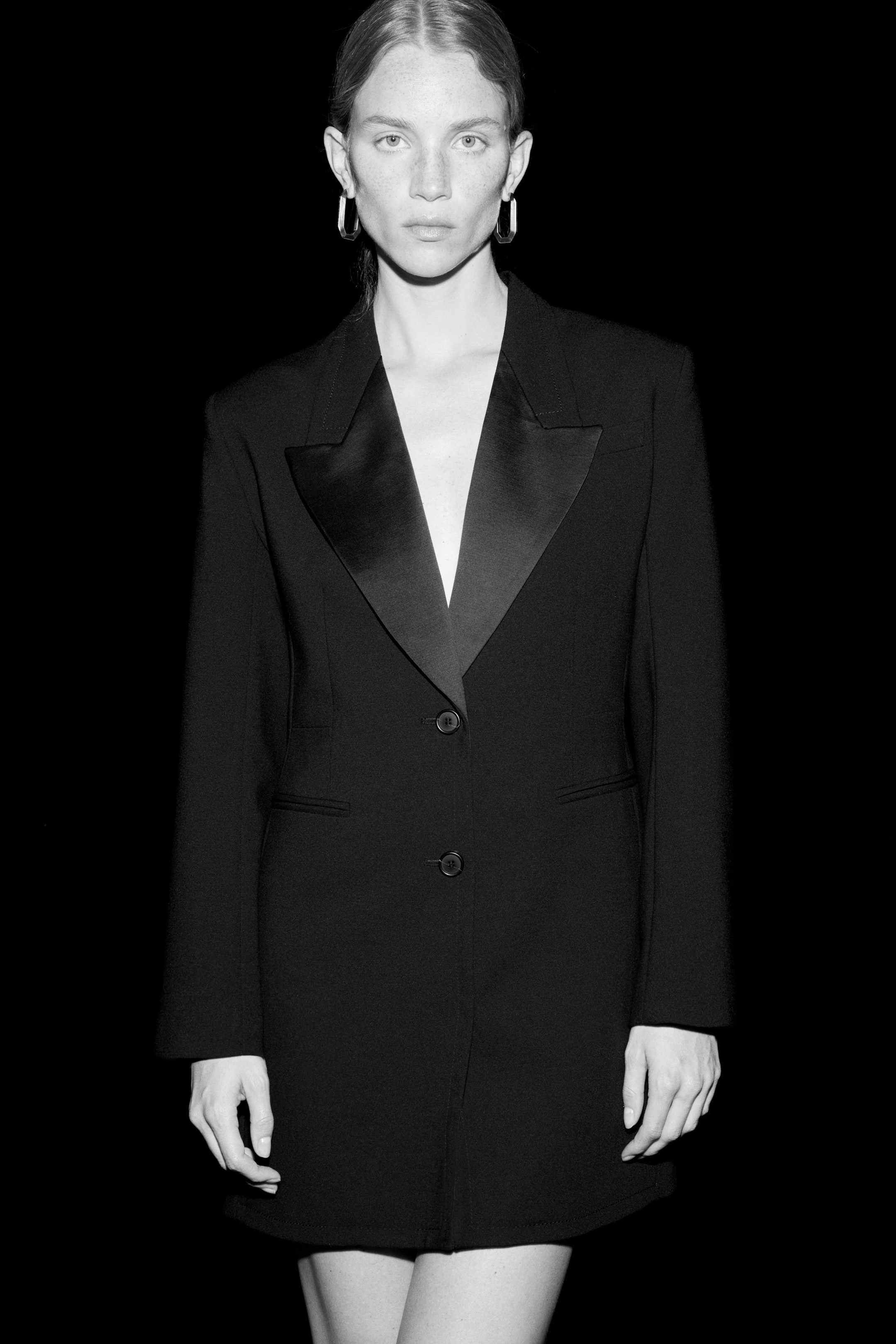 Mini Blazer Dress - Black