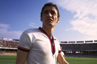 Luigi Riva at Cagliari in the 1970/71 season.