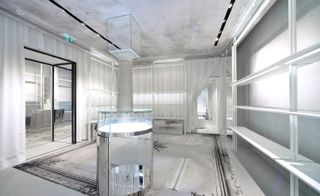 Margiela Store with design studio Wood-Skin on the store's material fit-out