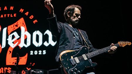 Peter Klett performs onstage with Candlebox