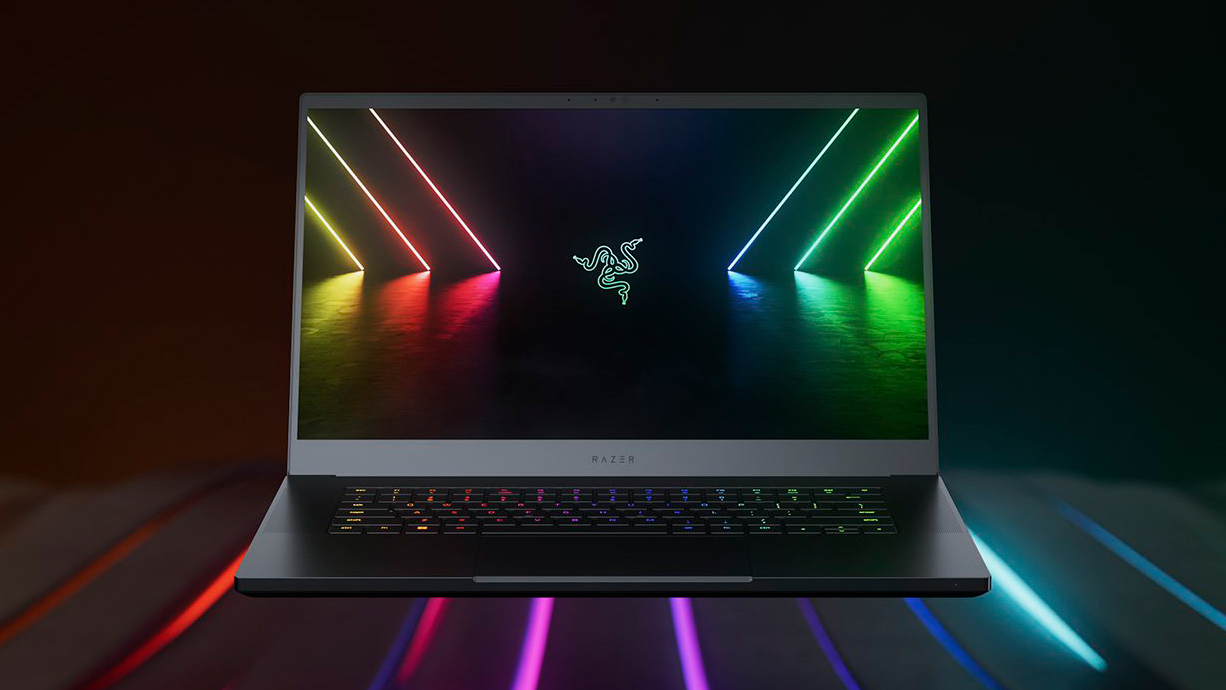 Razer Blade 15 on a multicolored surface