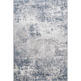 Acad Abstract Performance Blue/gray/ivory Rug
